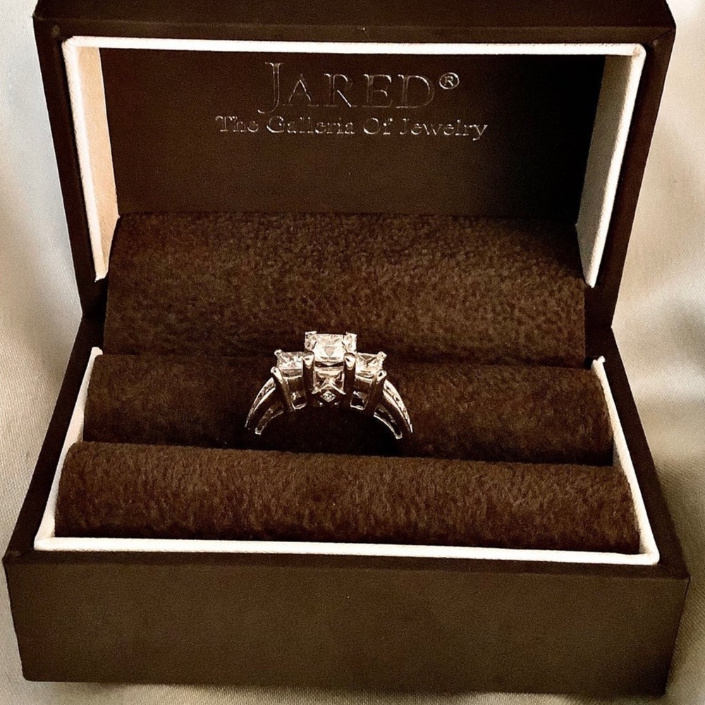 1.5ct Three Stone Princess Cut Ring